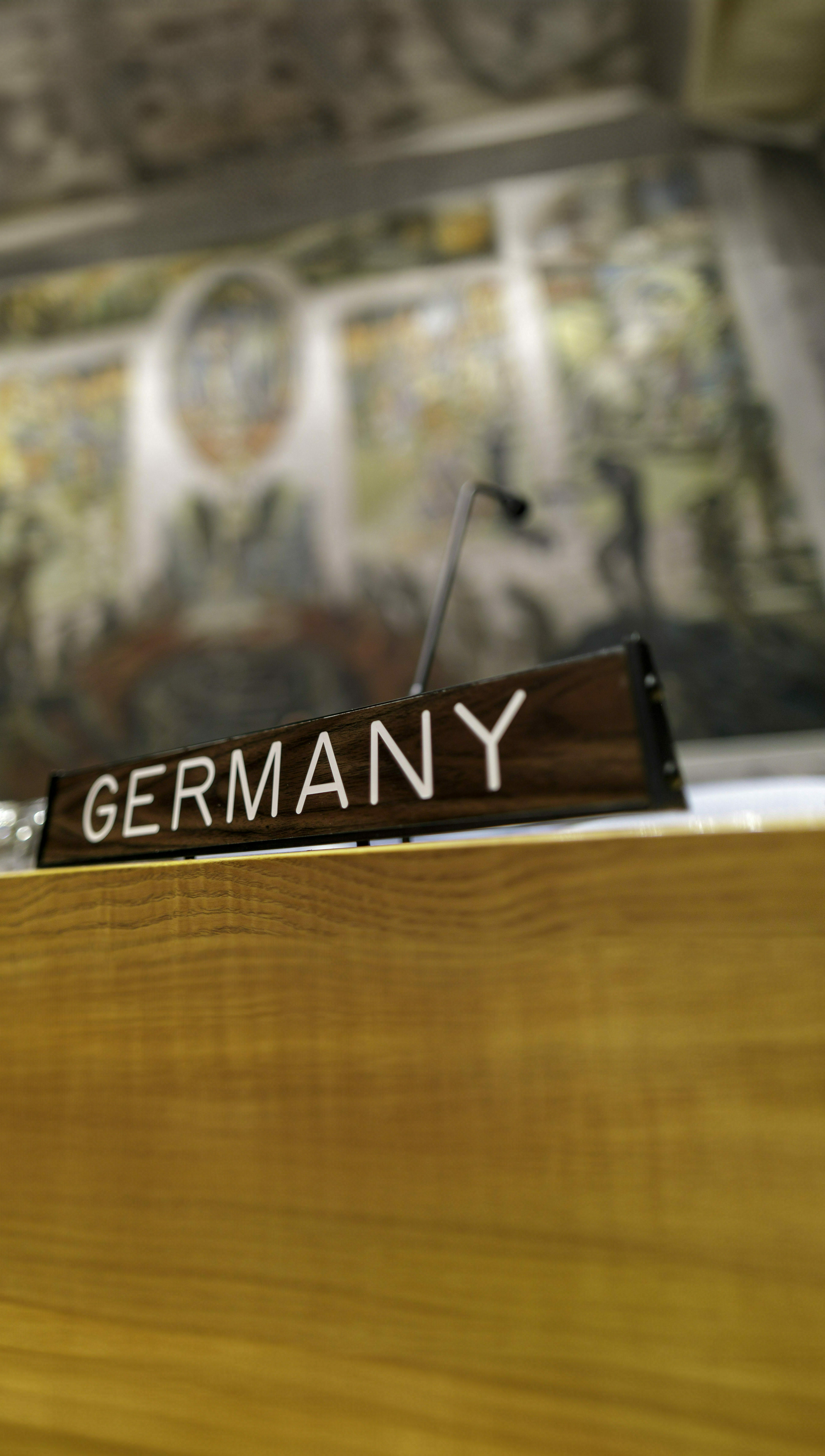 Germany sign in the UN Security Council