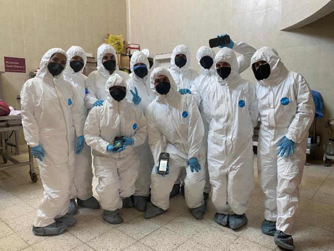 A group picture of the staff members of the project.