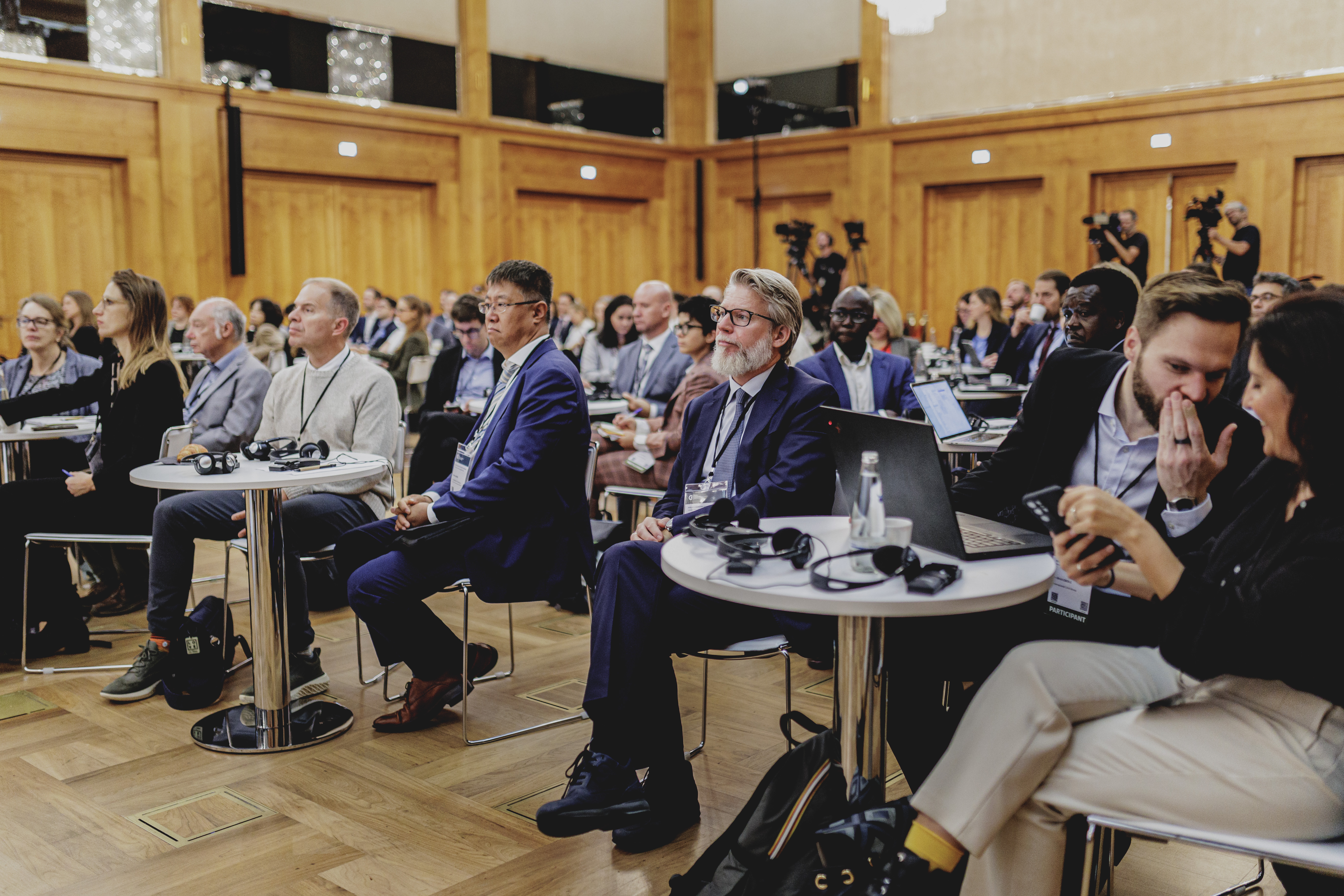 Audience members at Berlin Climate and Security Conference in Berlin, 08.10.2024.