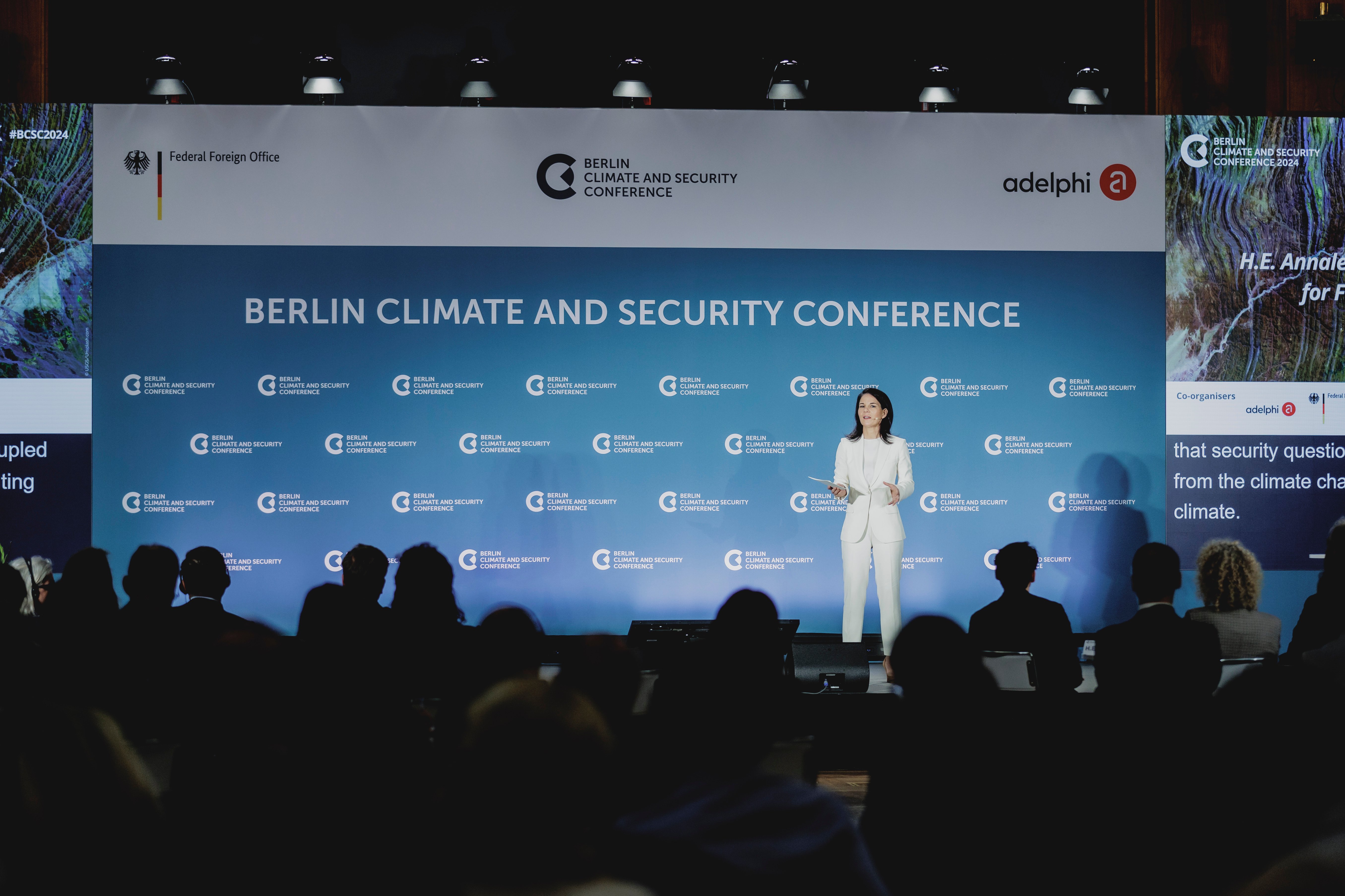 Annalena Baerbock (Buendnis 90/Die Gruenen), Federal Foreign Minister, picture taken at Berlin Climate and Security Conference in Berlin, 08.10.2024.