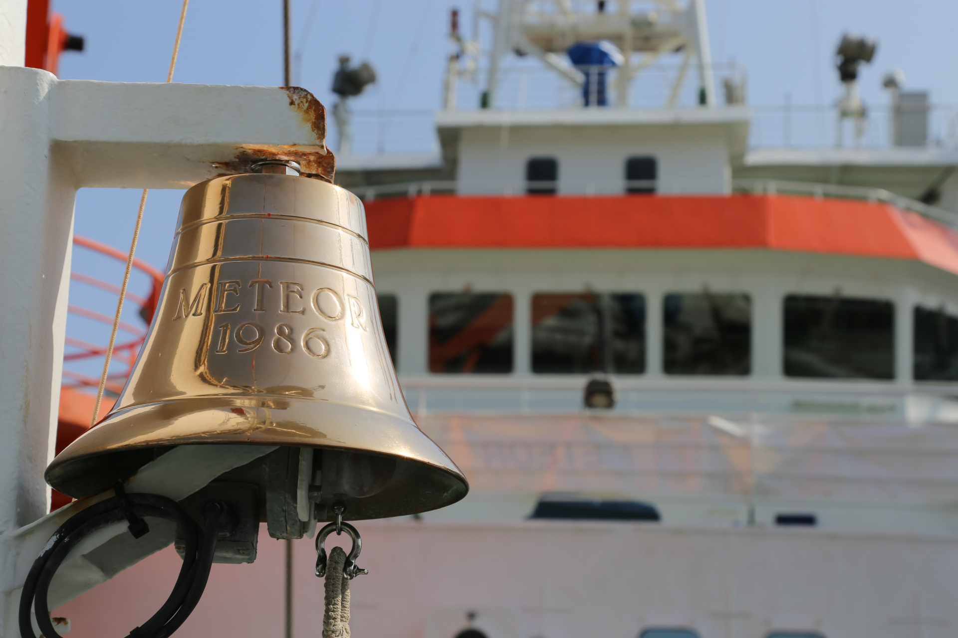 Bell on the German research vessel METEOR