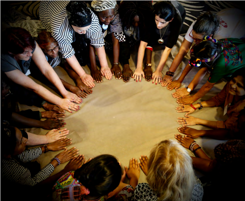 Survivors of conflict-related sexual violence from SEMA, the Global Survivor Network initiated by the Mukwege Foundation, gathering for a retreat made possible through the support of Germany.