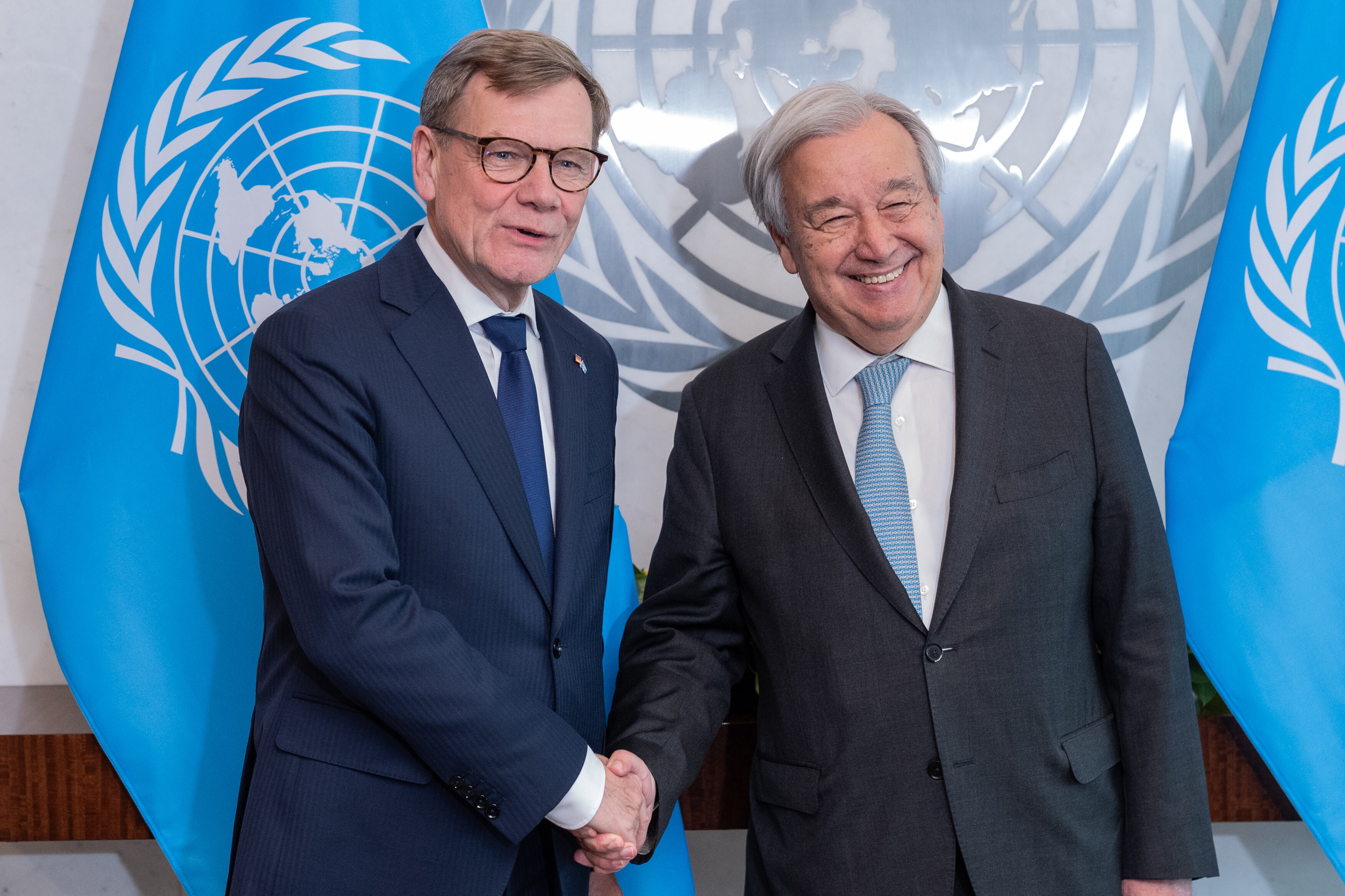 Secretary-General Antonio Guterres meets with Johann Wadephul, Federal Minister for Foreign Affairs of Germany at UN Headquarters in New York, NY on April 28, 2026.